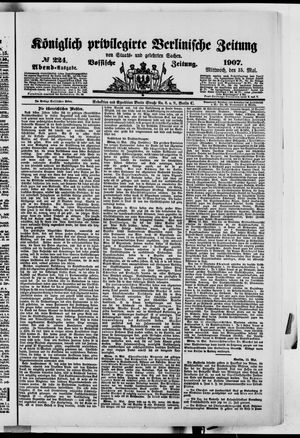 Königlich privilegirte Berlinische Zeitung von Staats- und gelehrten Sachen vom 15.05.1907
