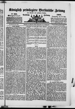 Königlich privilegirte Berlinische Zeitung von Staats- und gelehrten Sachen on May 16, 1907