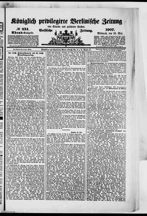 Königlich privilegirte Berlinische Zeitung von Staats- und gelehrten Sachen on May 22, 1907