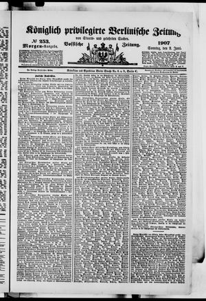 Königlich privilegirte Berlinische Zeitung von Staats- und gelehrten Sachen vom 02.06.1907