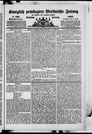 Königlich privilegirte Berlinische Zeitung von Staats- und gelehrten Sachen vom 04.06.1907
