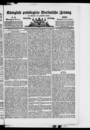 Königlich privilegirte Berlinische Zeitung von Staats- und gelehrten Sachen vom 04.01.1908