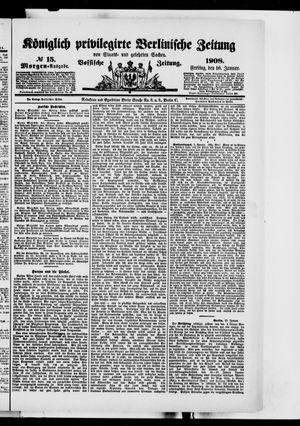 Königlich privilegirte Berlinische Zeitung von Staats- und gelehrten Sachen on Jan 10, 1908