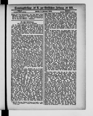 Königlich privilegirte Berlinische Zeitung von Staats- und gelehrten Sachen vom 02.02.1908