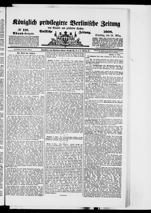 Königlich privilegirte Berlinische Zeitung von Staats- und gelehrten Sachen vom 10.03.1908