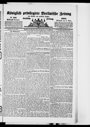 Königlich privilegirte Berlinische Zeitung von Staats- und gelehrten Sachen on Mar 11, 1908
