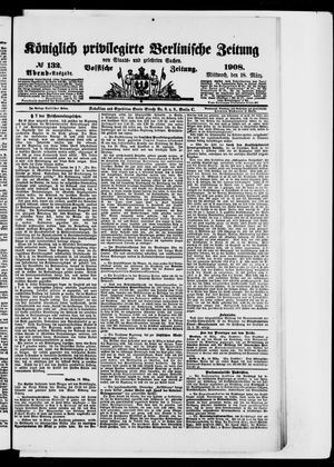 Königlich privilegirte Berlinische Zeitung von Staats- und gelehrten Sachen vom 18.03.1908