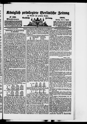 Königlich privilegirte Berlinische Zeitung von Staats- und gelehrten Sachen vom 03.04.1908