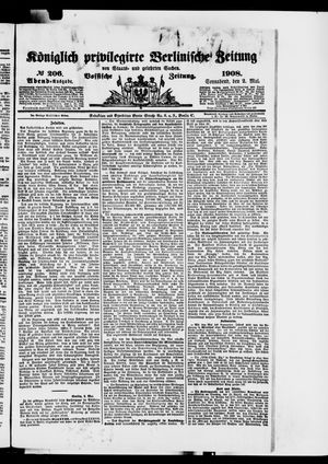 Königlich privilegirte Berlinische Zeitung von Staats- und gelehrten Sachen vom 02.05.1908
