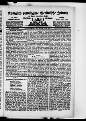 Königlich privilegirte Berlinische Zeitung von Staats- und gelehrten Sachen vom 05.06.1908