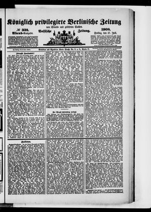Königlich privilegirte Berlinische Zeitung von Staats- und gelehrten Sachen vom 17.07.1908