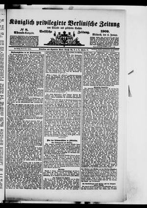 Königlich privilegirte Berlinische Zeitung von Staats- und gelehrten Sachen vom 06.01.1909
