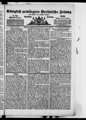 Königlich privilegirte Berlinische Zeitung von Staats- und gelehrten Sachen vom 15.01.1909