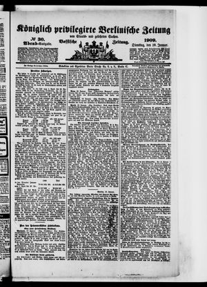 Königlich privilegirte Berlinische Zeitung von Staats- und gelehrten Sachen vom 19.01.1909