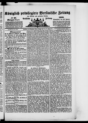 Königlich privilegirte Berlinische Zeitung von Staats- und gelehrten Sachen vom 23.01.1909