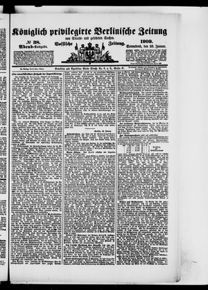 Königlich privilegirte Berlinische Zeitung von Staats- und gelehrten Sachen vom 23.01.1909