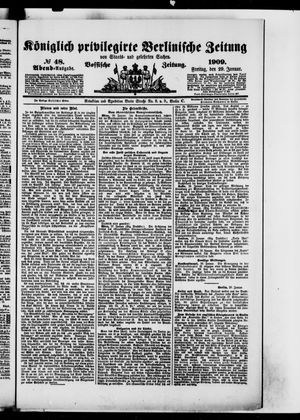 Königlich privilegirte Berlinische Zeitung von Staats- und gelehrten Sachen vom 29.01.1909