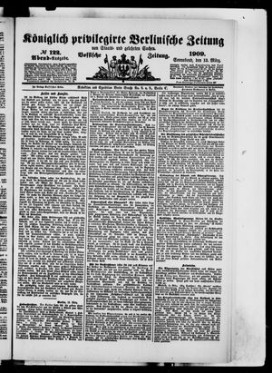 Königlich privilegirte Berlinische Zeitung von Staats- und gelehrten Sachen vom 13.03.1909