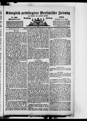 Königlich privilegirte Berlinische Zeitung von Staats- und gelehrten Sachen vom 06.04.1909