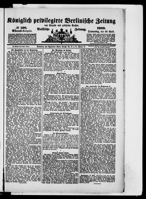 Königlich privilegirte Berlinische Zeitung von Staats- und gelehrten Sachen vom 29.04.1909