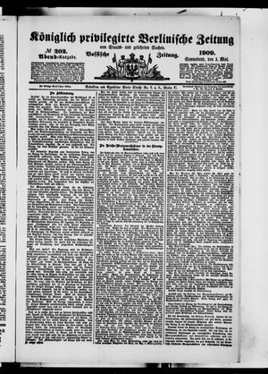 Königlich privilegirte Berlinische Zeitung von Staats- und gelehrten Sachen on May 1, 1909