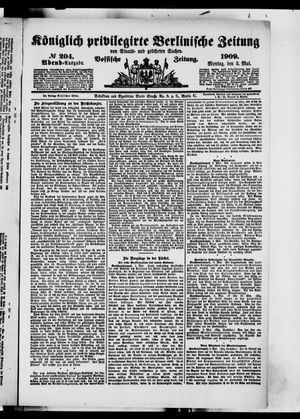 Königlich privilegirte Berlinische Zeitung von Staats- und gelehrten Sachen vom 03.05.1909