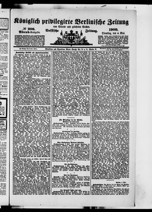 Königlich privilegirte Berlinische Zeitung von Staats- und gelehrten Sachen vom 04.05.1909