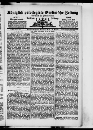 Königlich privilegirte Berlinische Zeitung von Staats- und gelehrten Sachen vom 07.05.1909