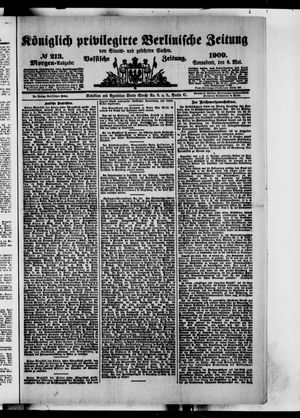 Königlich privilegirte Berlinische Zeitung von Staats- und gelehrten Sachen on May 8, 1909