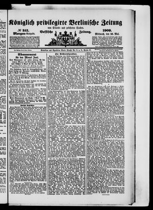 Königlich privilegirte Berlinische Zeitung von Staats- und gelehrten Sachen vom 26.05.1909