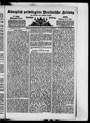 Königlich privilegirte Berlinische Zeitung von Staats- und gelehrten Sachen vom 06.06.1909
