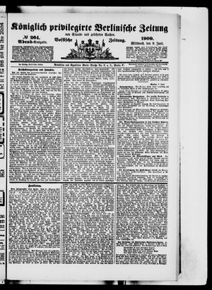 Königlich privilegirte Berlinische Zeitung von Staats- und gelehrten Sachen vom 09.06.1909