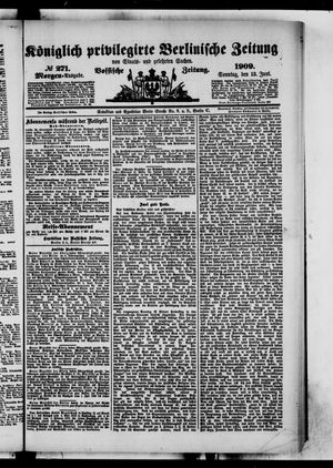 Königlich privilegirte Berlinische Zeitung von Staats- und gelehrten Sachen vom 13.06.1909