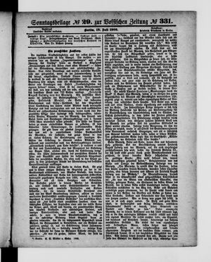 Königlich privilegirte Berlinische Zeitung von Staats- und gelehrten Sachen vom 18.07.1909