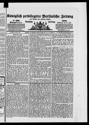 Königlich privilegirte Berlinische Zeitung von Staats- und gelehrten Sachen vom 21.07.1909