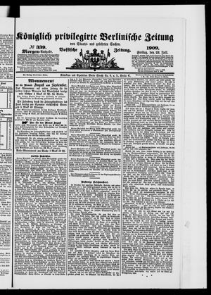 Königlich privilegirte Berlinische Zeitung von Staats- und gelehrten Sachen vom 23.07.1909