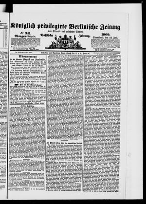 Königlich privilegirte Berlinische Zeitung von Staats- und gelehrten Sachen vom 24.07.1909