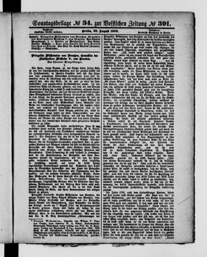Königlich privilegirte Berlinische Zeitung von Staats- und gelehrten Sachen vom 22.08.1909