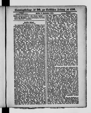 Königlich privilegirte Berlinische Zeitung von Staats- und gelehrten Sachen vom 05.09.1909