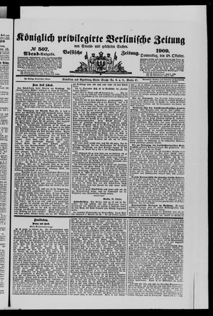 Königlich privilegirte Berlinische Zeitung von Staats- und gelehrten Sachen vom 28.10.1909