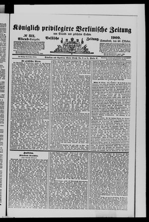Königlich privilegirte Berlinische Zeitung von Staats- und gelehrten Sachen vom 30.10.1909