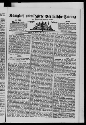 Königlich privilegirte Berlinische Zeitung von Staats- und gelehrten Sachen on Nov 4, 1909