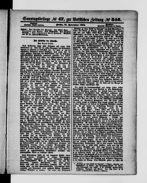 Königlich privilegirte Berlinische Zeitung von Staats- und gelehrten Sachen vom 21.11.1909