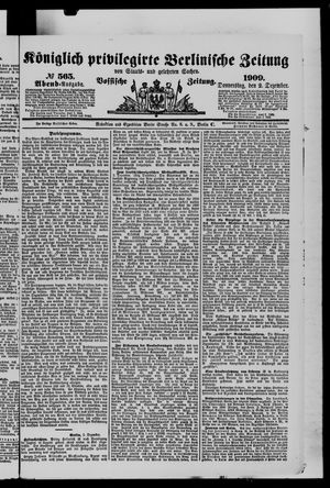 Königlich privilegirte Berlinische Zeitung von Staats- und gelehrten Sachen vom 02.12.1909