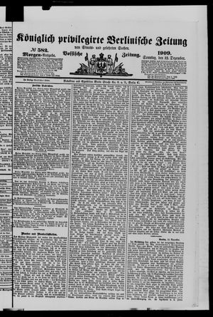 Königlich privilegirte Berlinische Zeitung von Staats- und gelehrten Sachen vom 12.12.1909