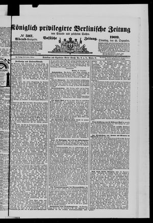 Königlich privilegirte Berlinische Zeitung von Staats- und gelehrten Sachen vom 21.12.1909