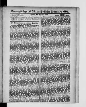 Königlich privilegirte Berlinische Zeitung von Staats- und gelehrten Sachen vom 26.12.1909