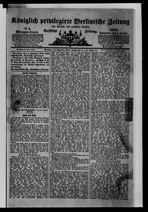 Königlich privilegirte Berlinische Zeitung von Staats- und gelehrten Sachen on Jan 1, 1910