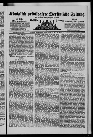 Königlich privilegirte Berlinische Zeitung von Staats- und gelehrten Sachen vom 05.02.1910