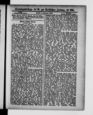 Königlich privilegirte Berlinische Zeitung von Staats- und gelehrten Sachen vom 06.02.1910